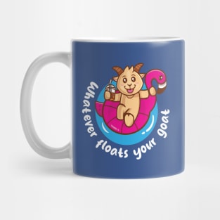 Whatever floats your goat (on dark colors) Mug